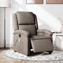 Voir la diapositive 1 : VIDAXL Fauteuil de massage inclinable electrique Taupe Tissu