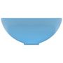 Voir la diapositive 4 : VIDAXL Lavabo rond de salle de bain Bleu clair mat 32,5x14cm Ceramique