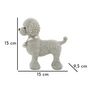 Voir la diapositive 6 : Paris Prix Statuette Déco Caniche Debout  Sparky  15cm Argent