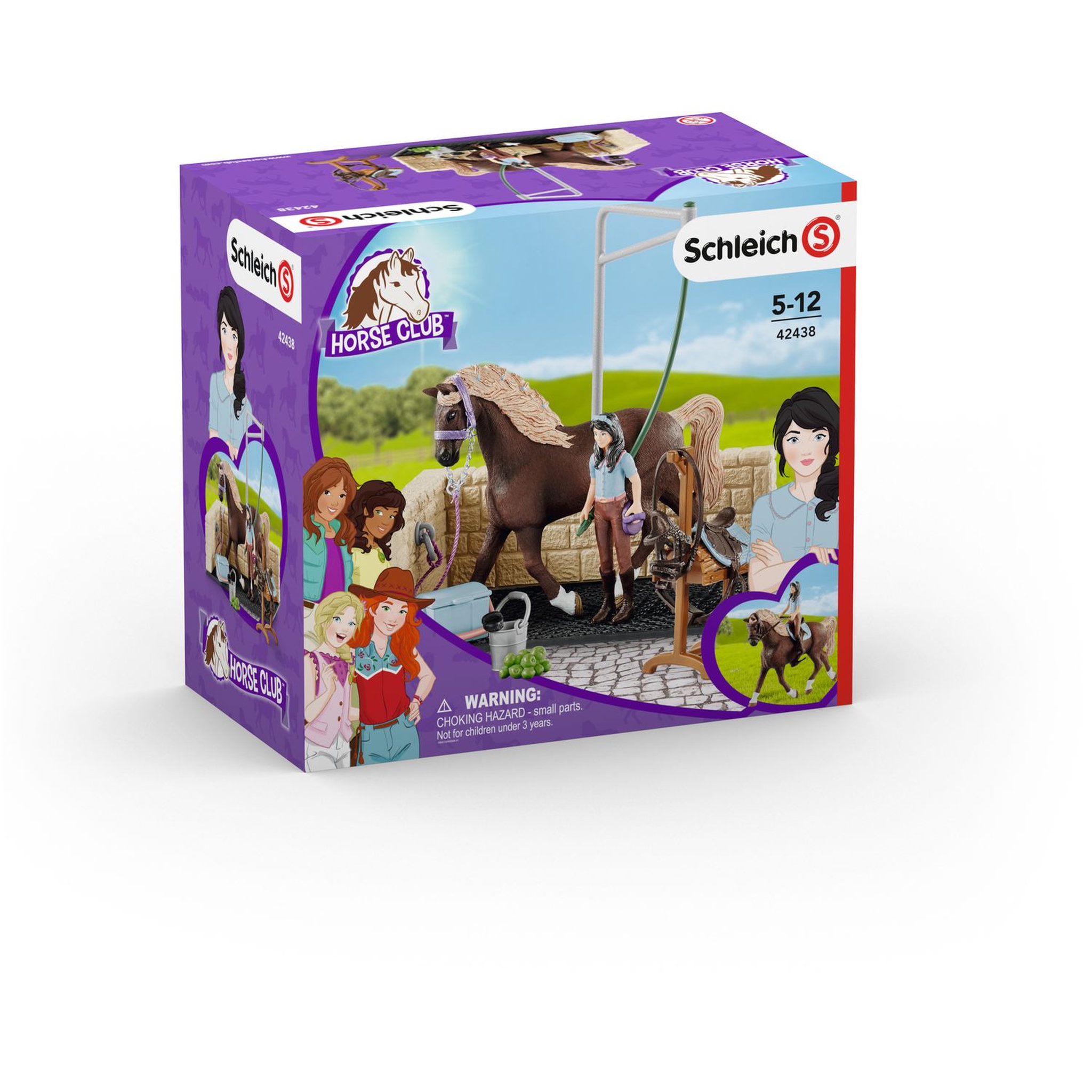 Voir la diapositive 4 : Schleich Figurine - Box de lavage pour chevaux Emily et Luna