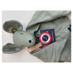 MAILOU Perlipopette doudou souris sauge MA0181