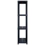 Voir la diapositive 4 : VIDAXL Etagere de rangement a 4 niveaux Noir 183x30,5x130 cm Plastique
