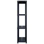 Voir la diapositive 4 : VIDAXL Etagere de rangement a 4 niveaux Noir 183x30,5x130 cm Plastique