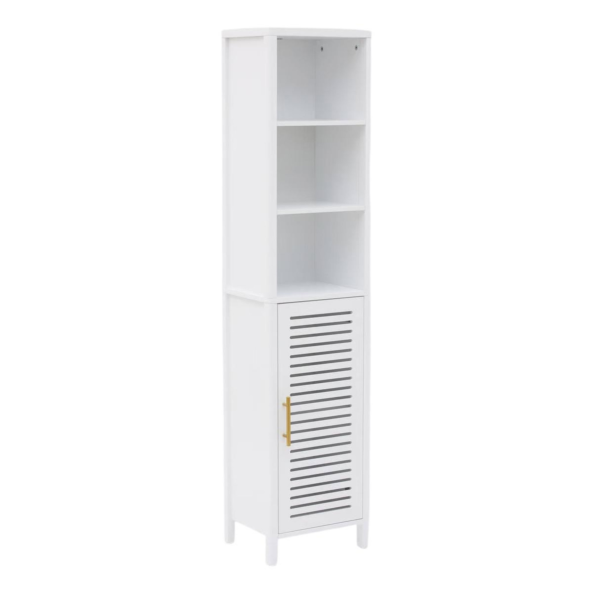 FIVE Colonne de rangement avec porte  oréa  160cm blanc