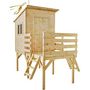Voir la diapositive 3 : Soulet Maisonnette en bois pour enfant OAKLAND