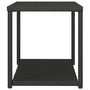 Voir la diapositive 4 : VIDAXL Table d appoint noir 55x45x49 cm résine tressée