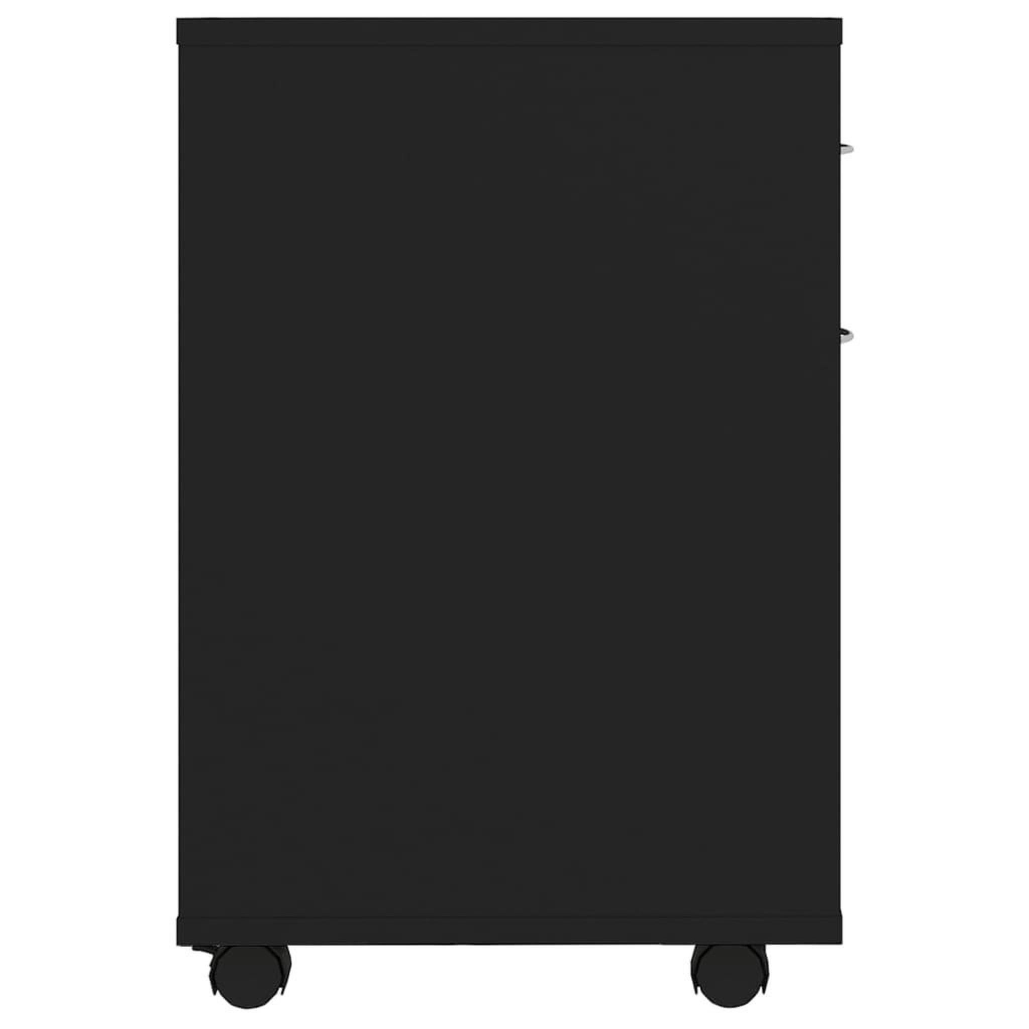 Voir la diapositive 5 : VIDAXL Armoire a roulettes Noir 45x38x54 cm Bois d'ingenierie