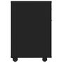 Voir la diapositive 5 : VIDAXL Armoire a roulettes Noir 45x38x54 cm Bois d'ingenierie