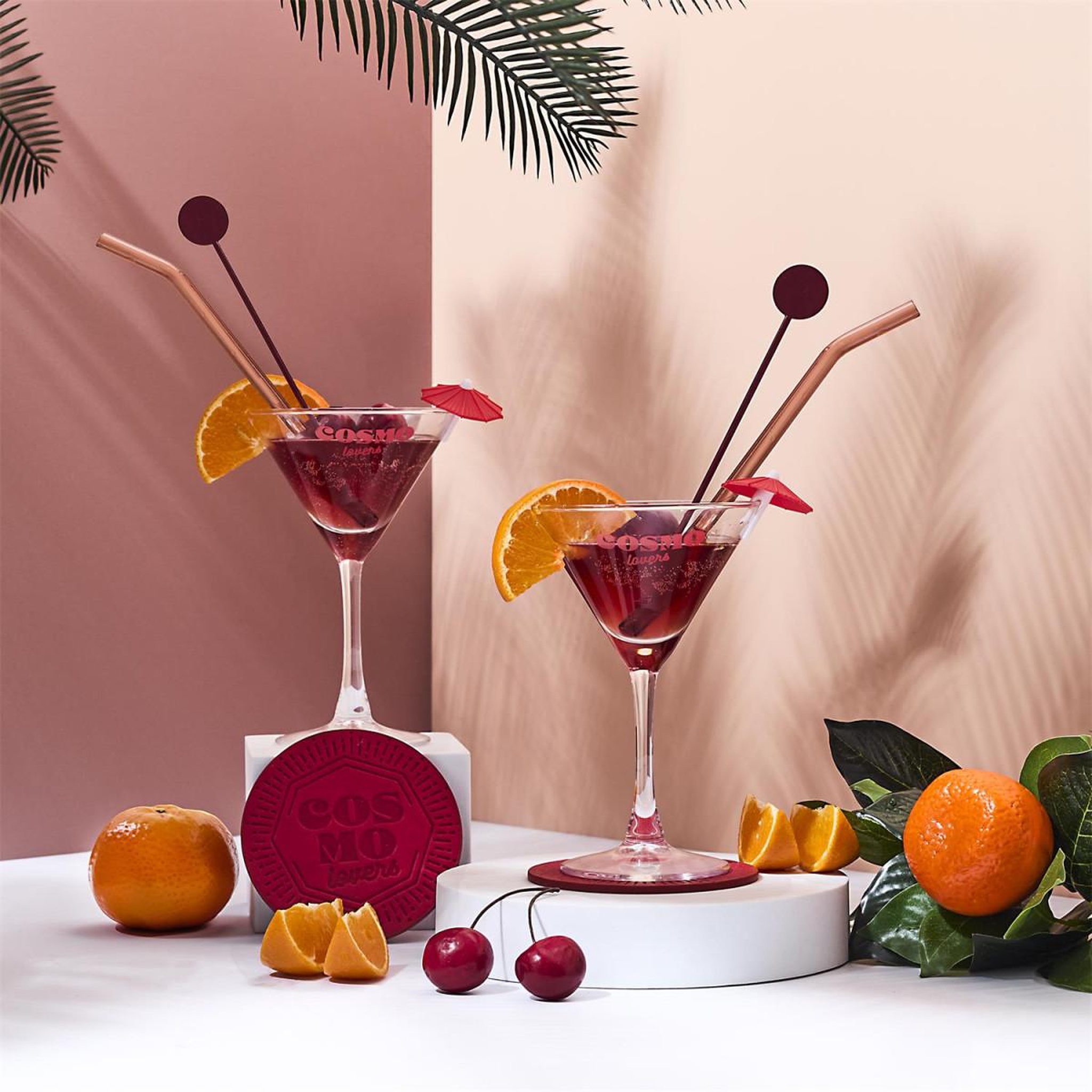 Voir la diapositive 6 : COOK CONCEPT Coffret cocktail 10 pièces  cosmopolitan  16cm bordeaux