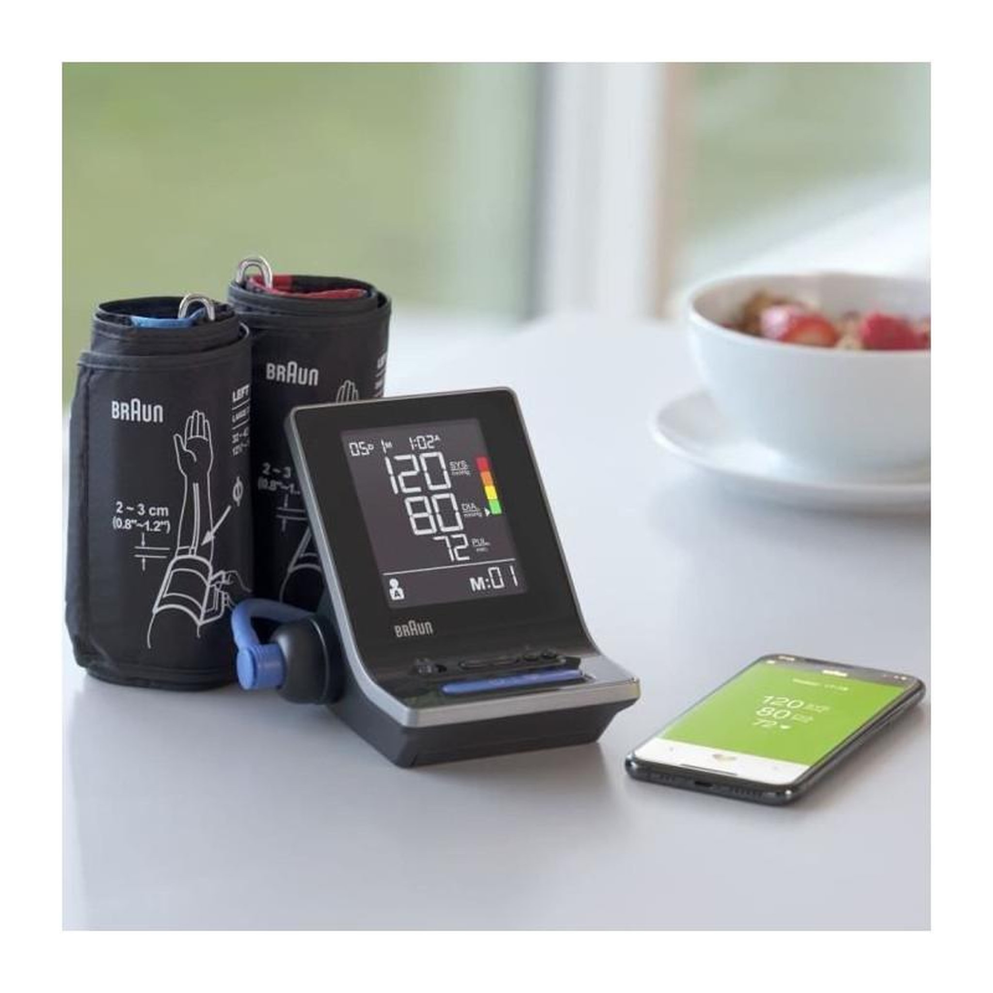 Voir la diapositive 2 : BRAUN Tensiometre bras - BRAUN - BUA6350EU - Connecté Exacfit 5