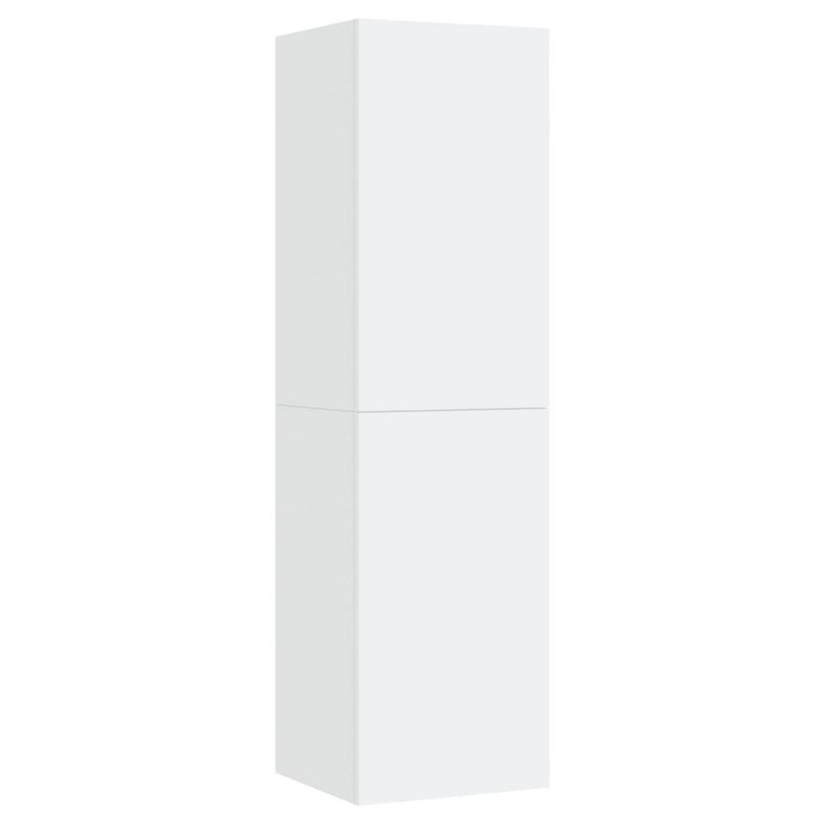 VIDAXL Meuble TV Blanc 30,5x30x110 cm Bois d'ingenierie