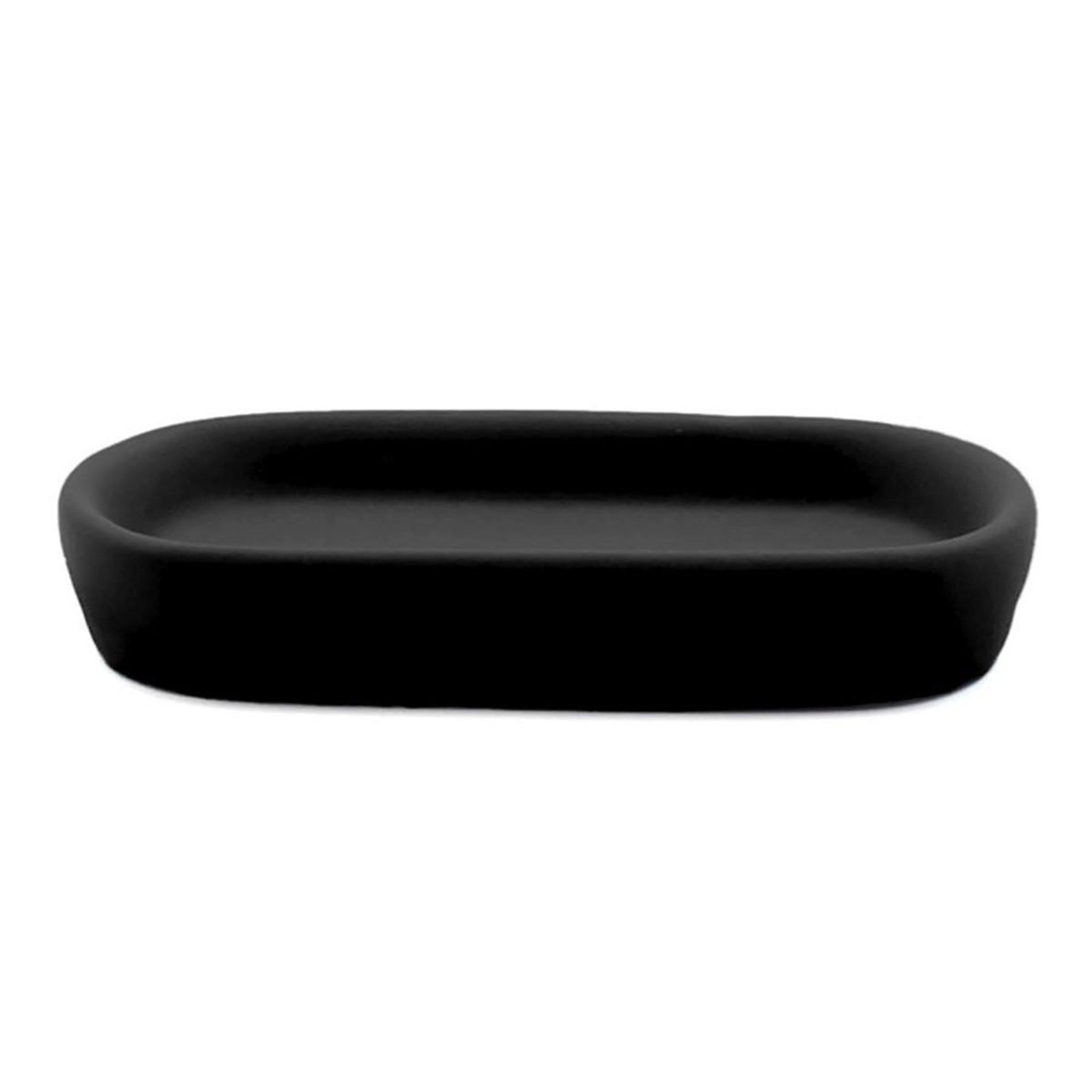 Douceur d'Intérieur Porte-savon en céramique  ceralia  13cm noir