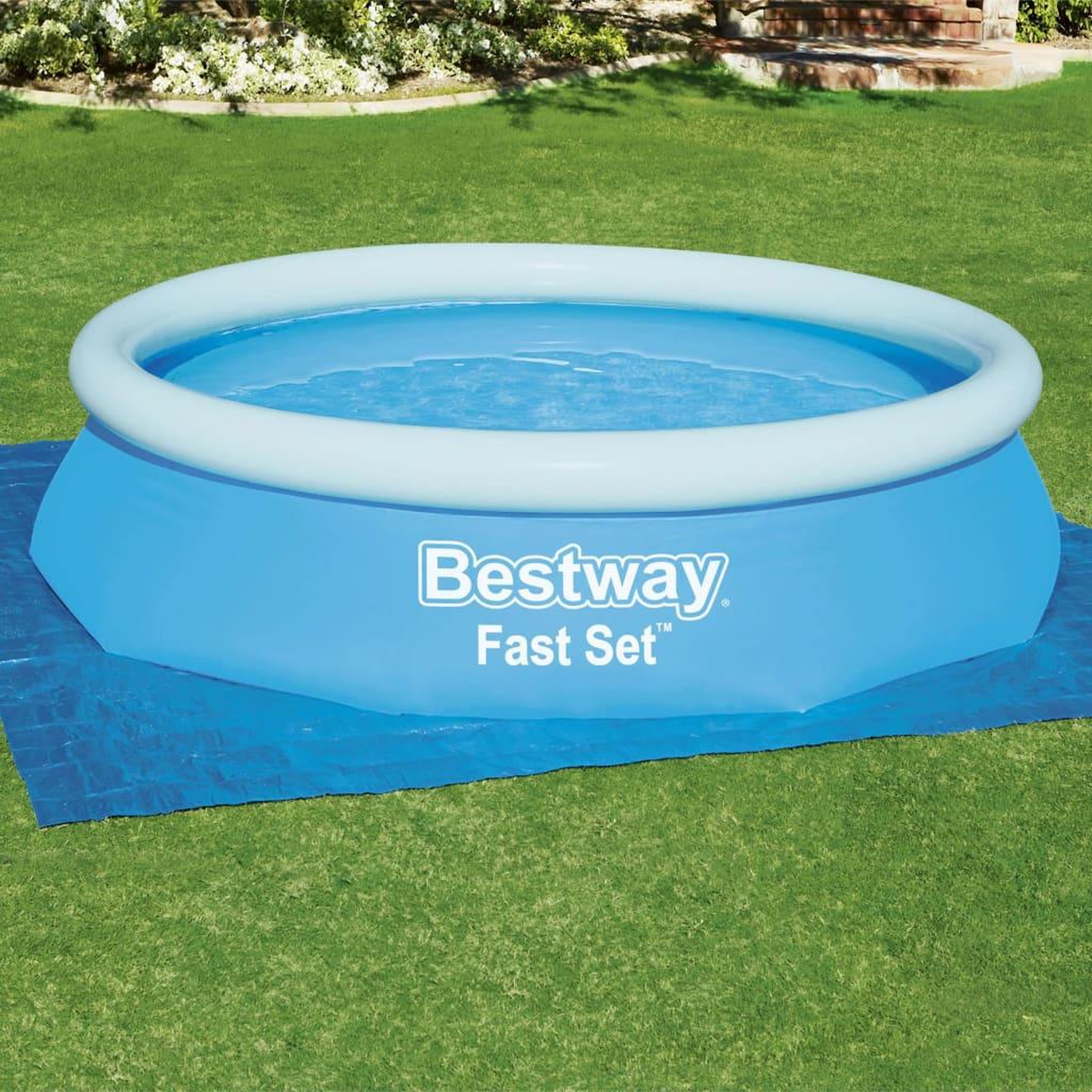 Voir la diapositive 1 : BESTWAY Bestway Tapis de sol pour piscine Flowclear 335x335 cm