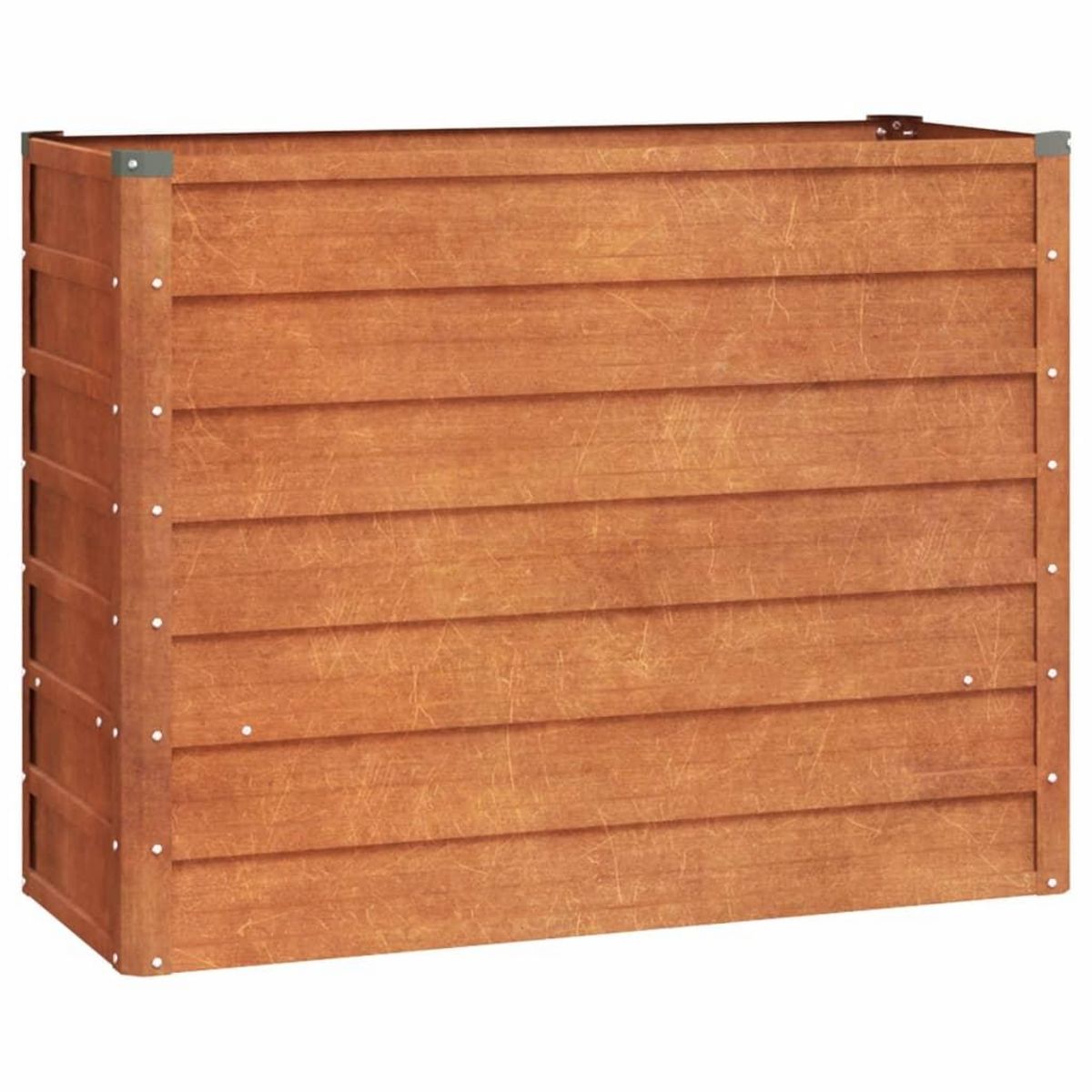 VIDAXL Lit sureleve de jardin rouille 100x40x77 cm acier corten