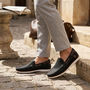 Voir la diapositive 2 : OZABI OZABI Mocassins homme respirants perforés confort été 39-45