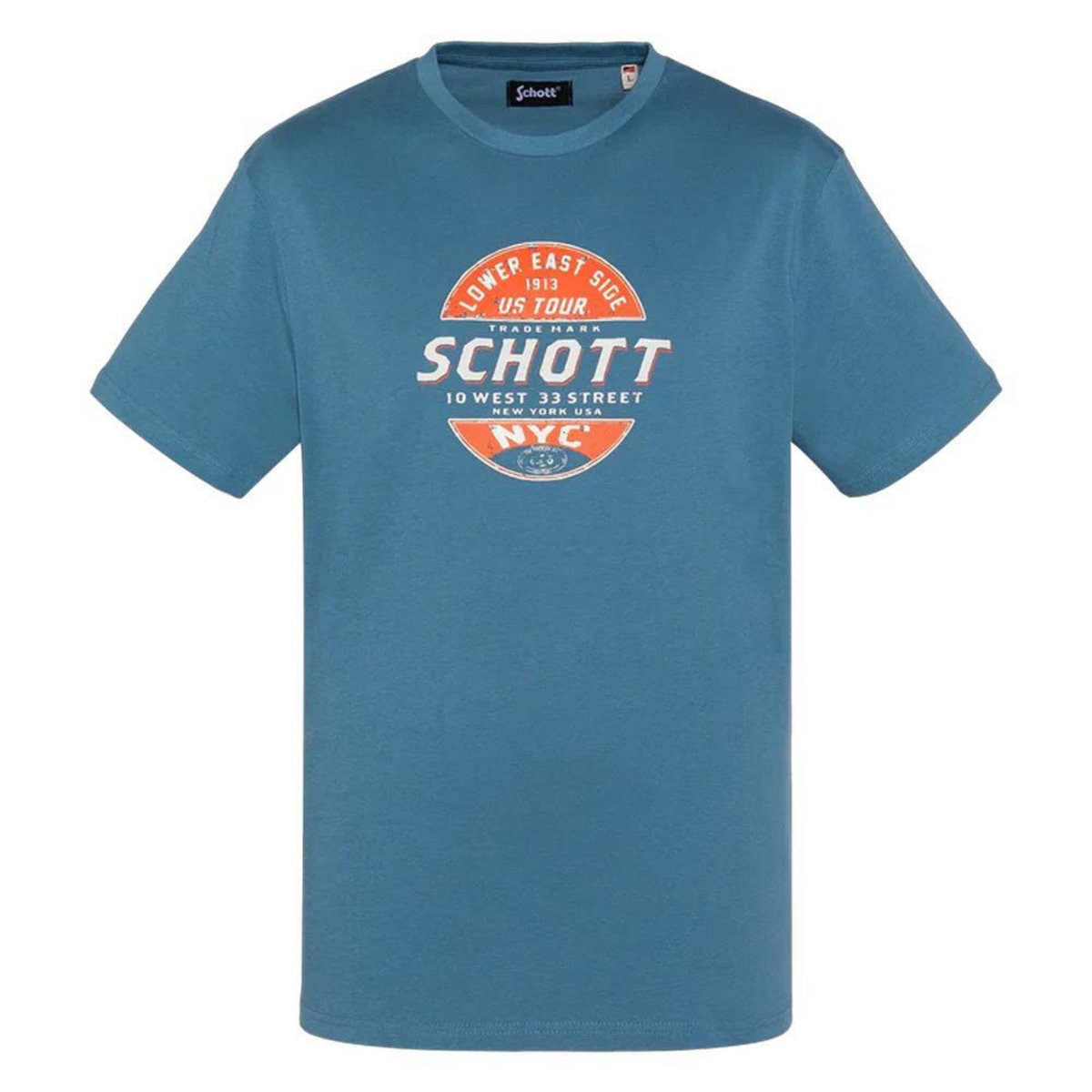 Schott T shirt  Homme Schott TSUSTOUR