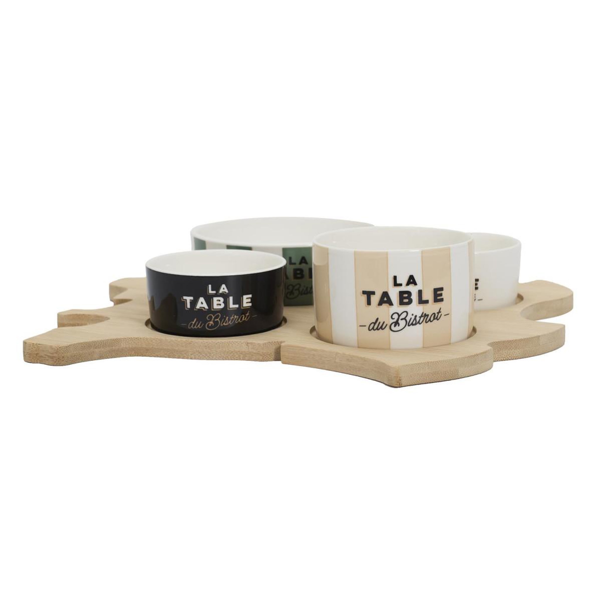 Voir la diapositive 4 : COOK CONCEPT Planche apéro carte de france  bistrot  28cm naturel