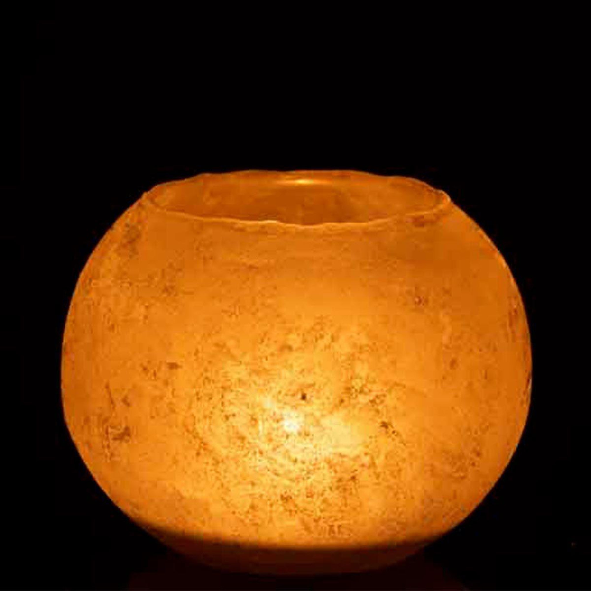 Voir la diapositive 3 : J-LINE Vase rond design en verre  soda  18cm or