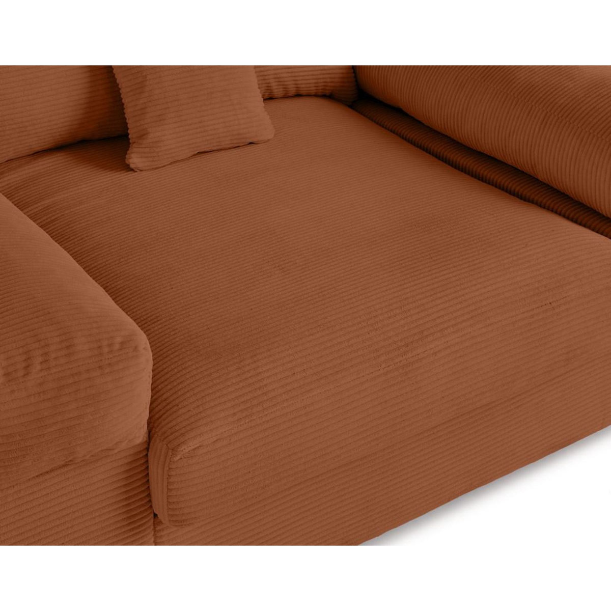 LISA DESIGN Aspen - fauteuil xl - assise profonde - velours côtelé