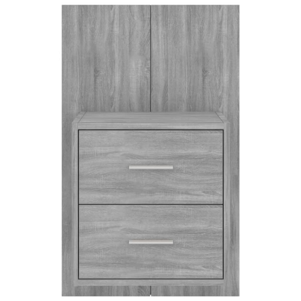 VIDAXL Table de chevet murale Sonoma gris
