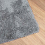Voir la diapositive 4 : VIDAXL Tapis shaggy a poils longs NAVARRA gris argente 240x340 cm
