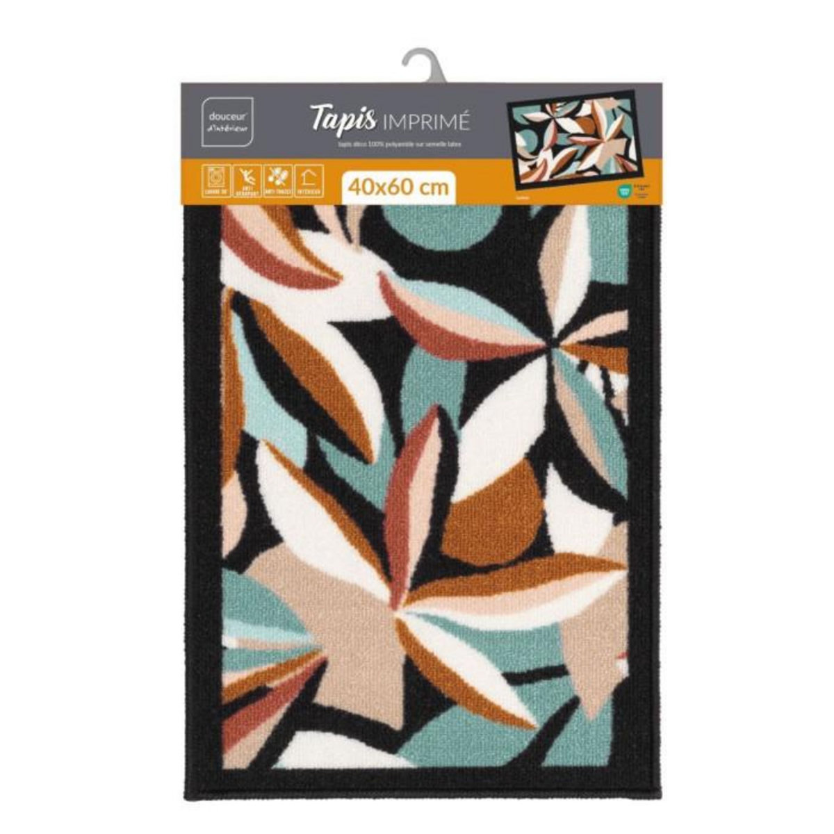 Paris Prix Tapis Imprimé  Lavinia  40x60cm Multicolore