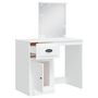 Voir la diapositive 4 : VIDAXL Coiffeuse avec lumieres LED blanc 90x42x132,5 cm