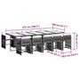 Voir la diapositive 6 : VIDAXL Ensemble a manger de jardin et coussins 11 pcs marron rotin