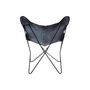 Voir la diapositive 4 : Paris Prix Fauteuil Design en Cuir  Papillon  92cm Noir