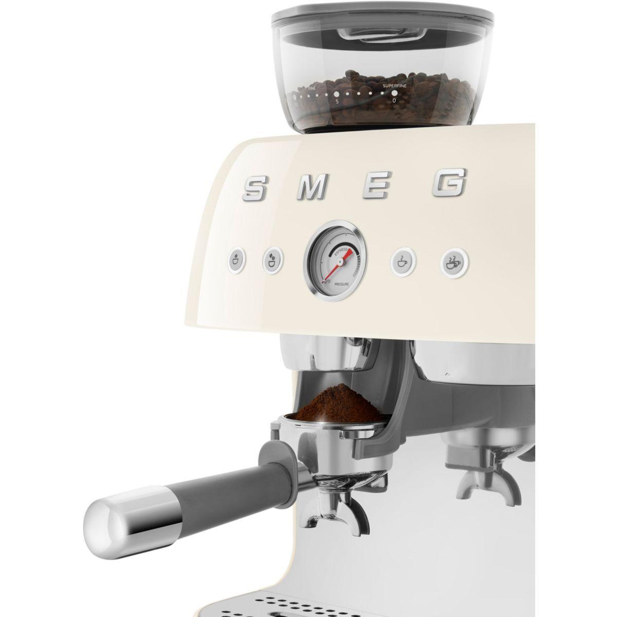 Voir la diapositive 5 : SMEG Expresso broyeur egf03creu