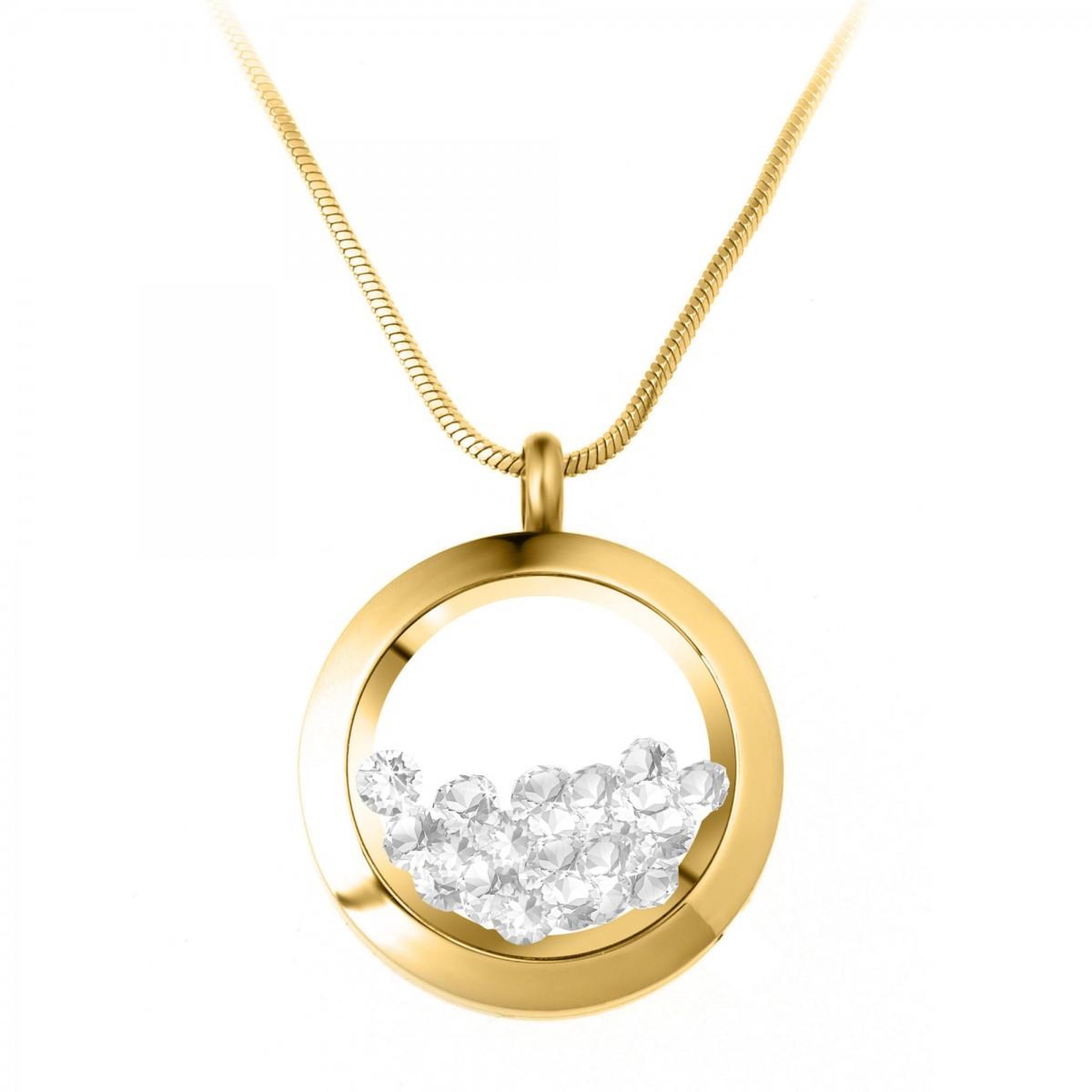 Voir la diapositive 1 : SC BOHEME Collier rond SC Bohème orné de Cristaux scintillants