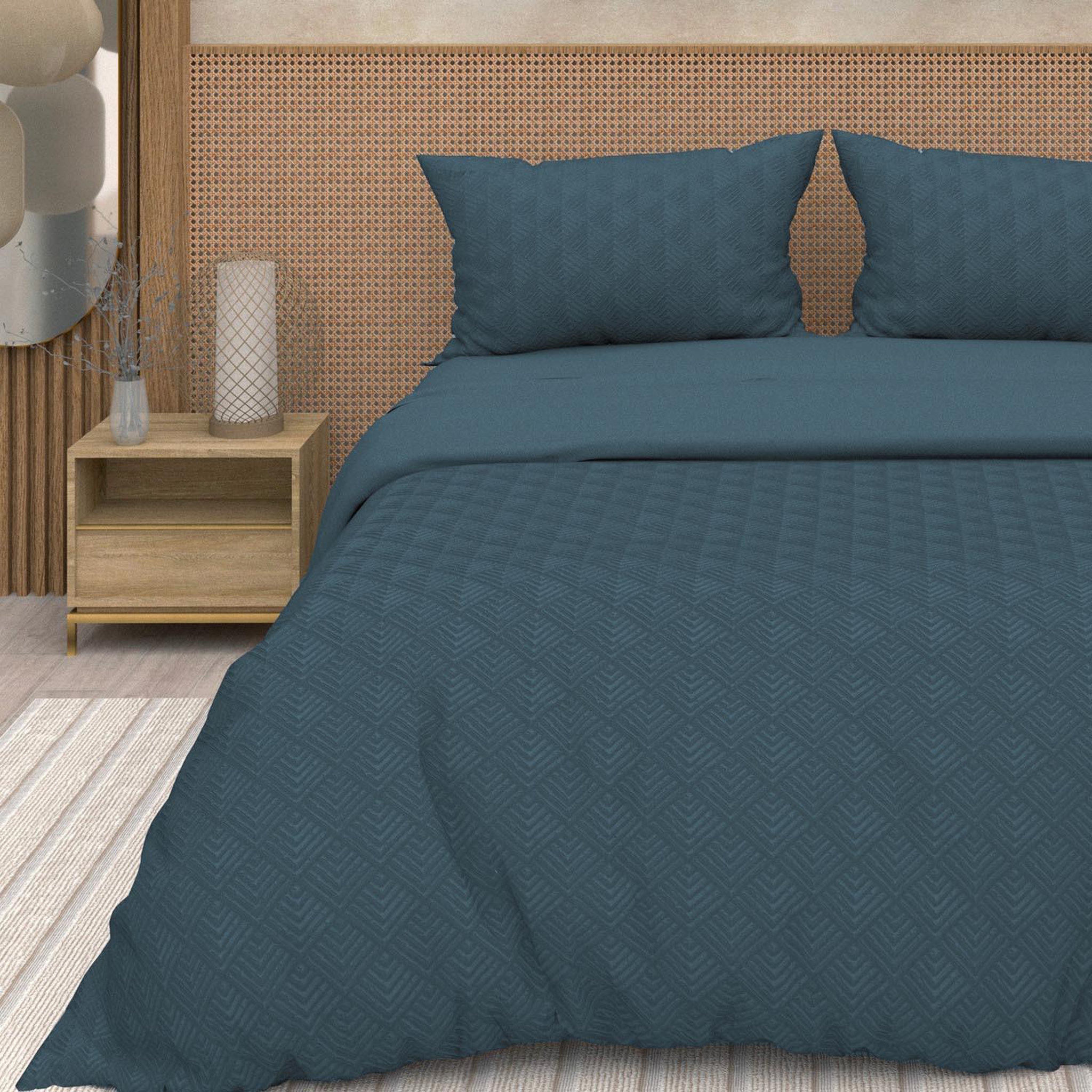 Voir la diapositive 1 : SOLEIL D'OCRE Parure housse de couette 3D microfibre GAIA, par Soleil d'Ocre