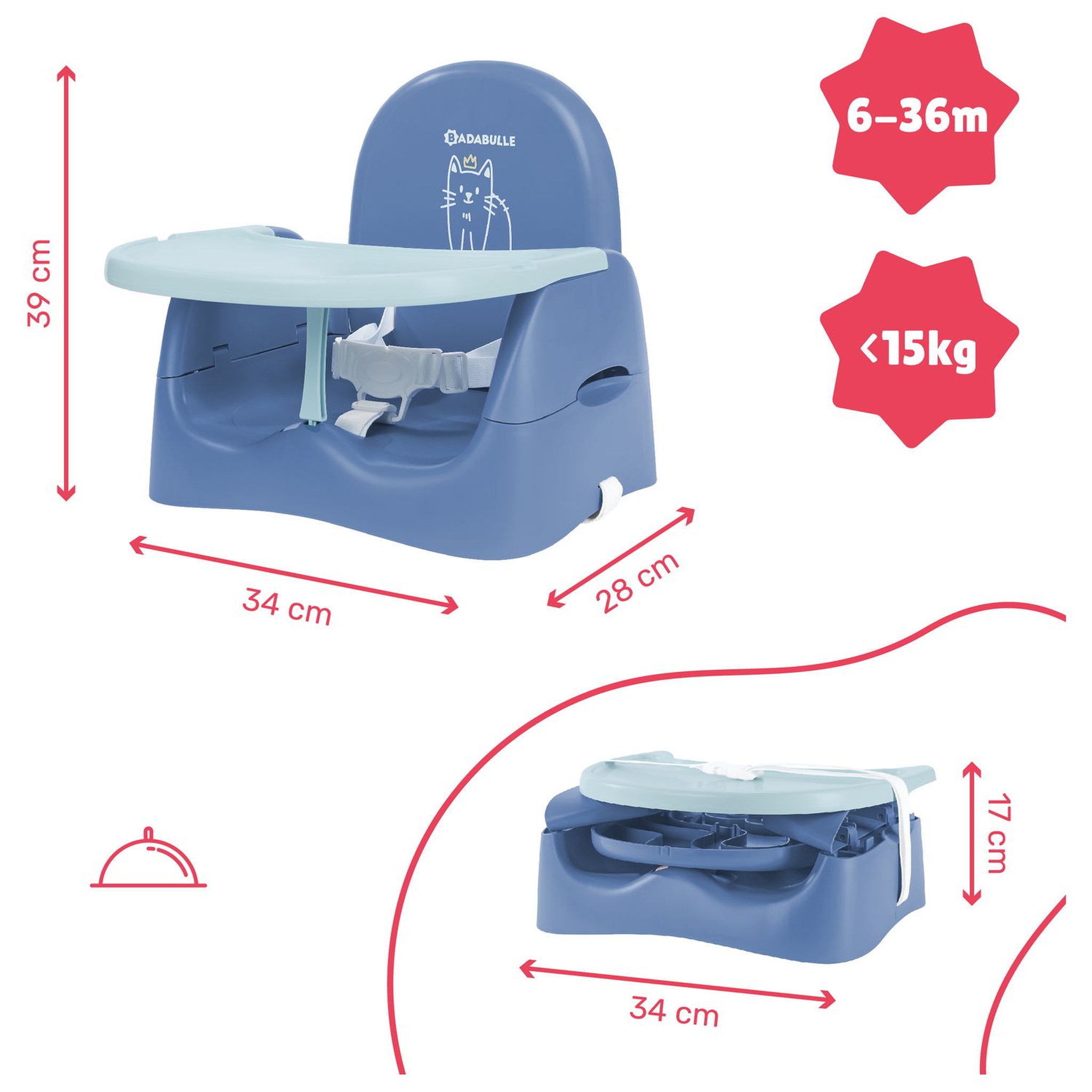Voir la diapositive 5 : BADABULLE Rehausseur Chat