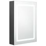 Voir la diapositive 2 : VIDAXL Armoire de salle de bain a miroir LED Gris 50x13x70 cm