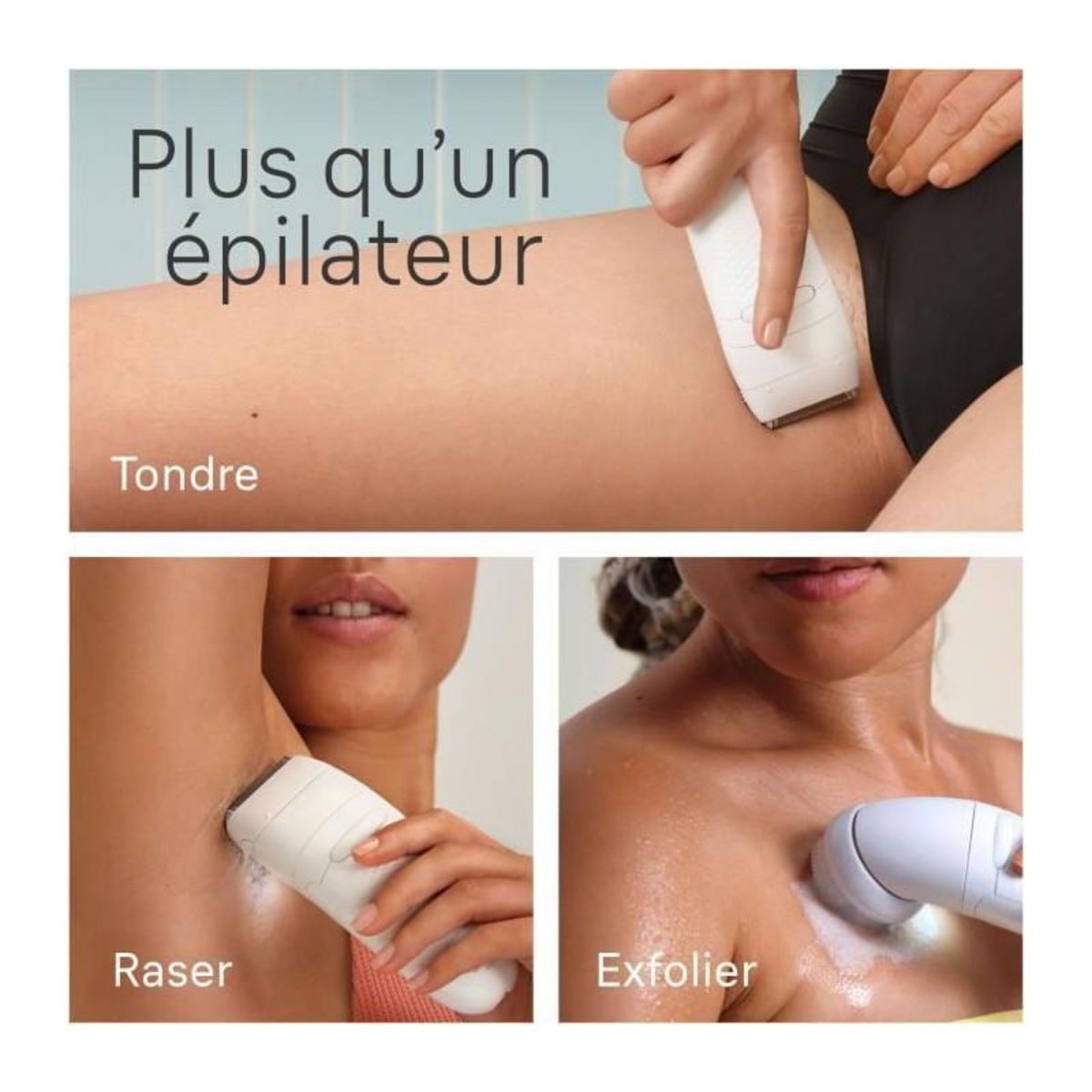 BRAUN Épilateur électrique - BRAUN - Silk-épil 5 - Épilation facile - Peau douce longue durée - 5-060 - Blanc / Rose