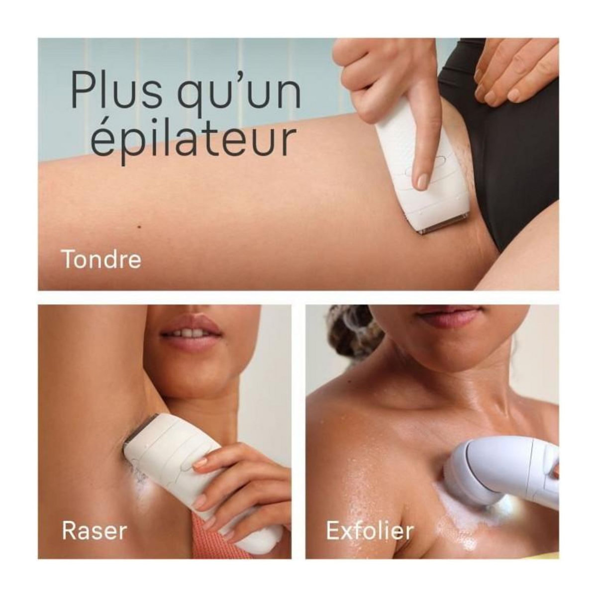 BRAUN Épilateur électrique - BRAUN - Silk-épil 5 - Épilation facile - Peau douce longue durée - 5-060 - Blanc / Rose