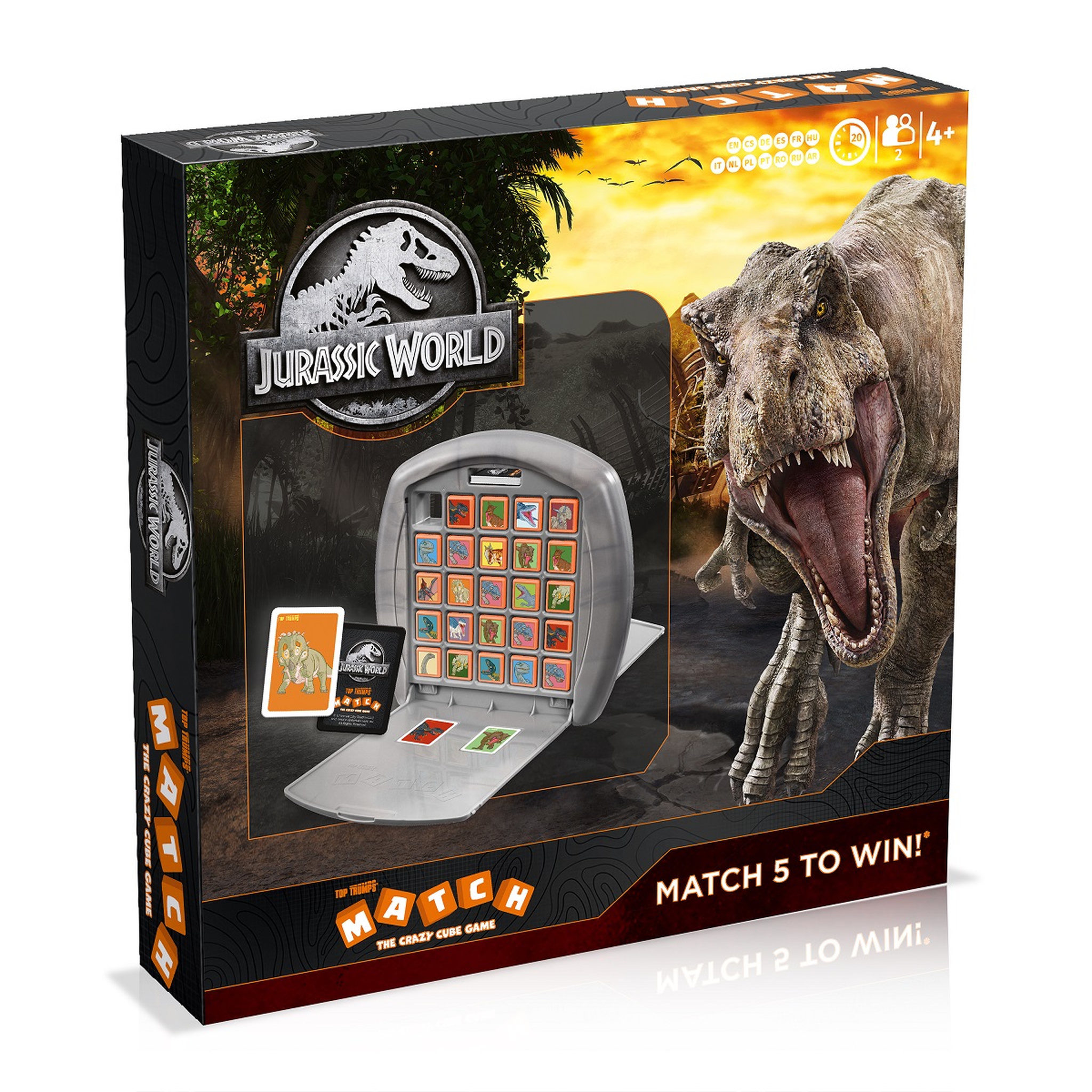 Voir la diapositive 4 :  WINNING MOVES Jeu Match Jurassic World