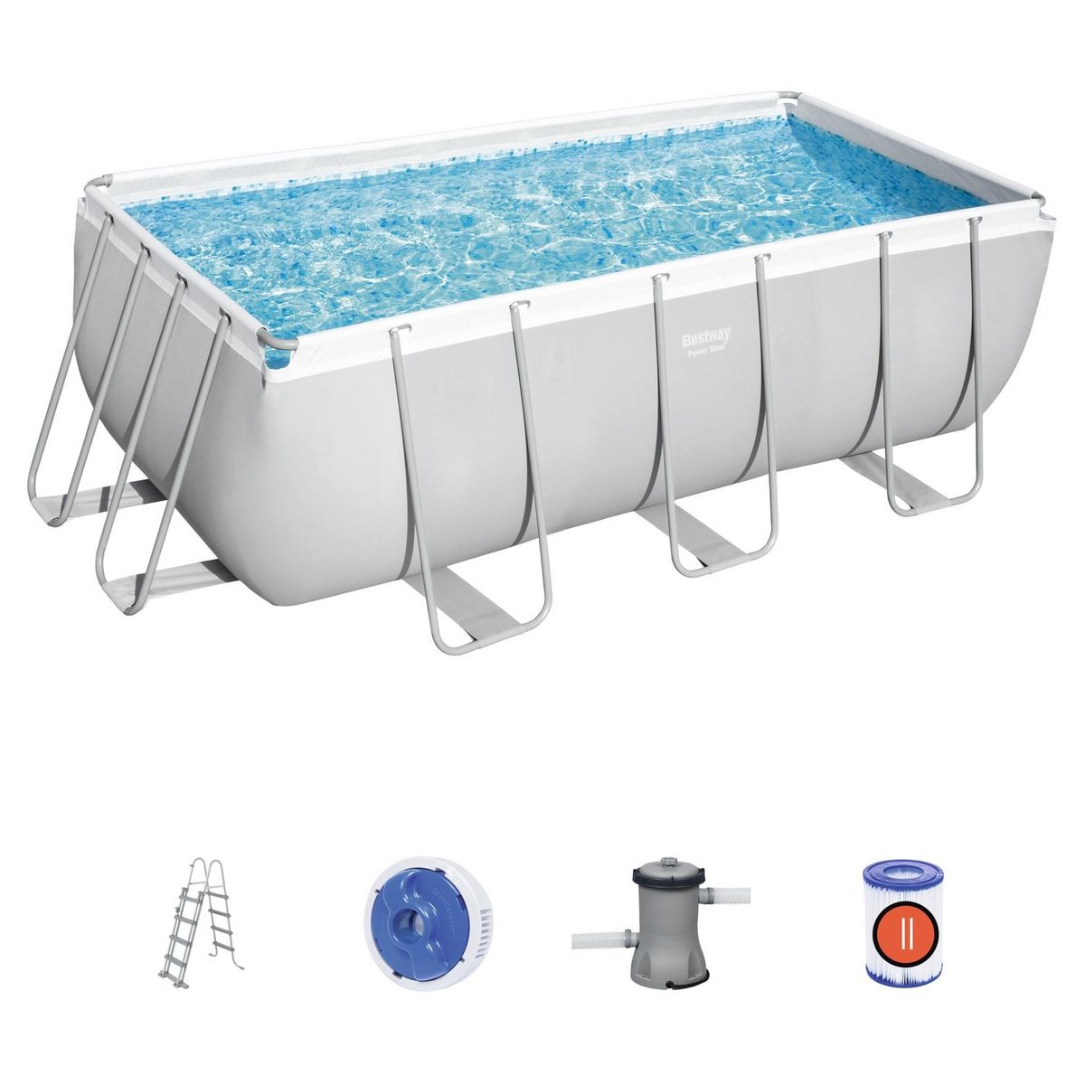 BESTWAY Piscine tubulaire rectangulaire 412x201x122cm Power Steel&trade;