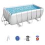 Voir la diapositive 4 : BESTWAY Piscine tubulaire rectangulaire 412x201x122cm Power Steel&trade;
