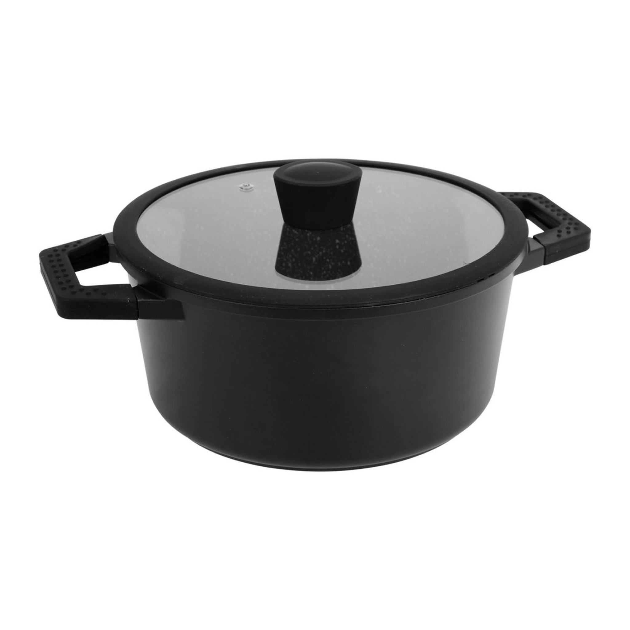 Voir la diapositive 1 : SITRAM Faitout 24cm noir avec couvercle 