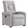 Voir la diapositive 3 : VIDAXL Fauteuil inclinable gris nuage tissu