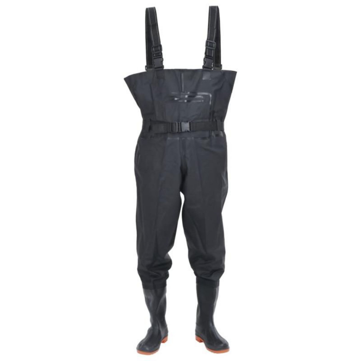 VIDAXL Cuissardes avec bottes et ceinture noir taille 40