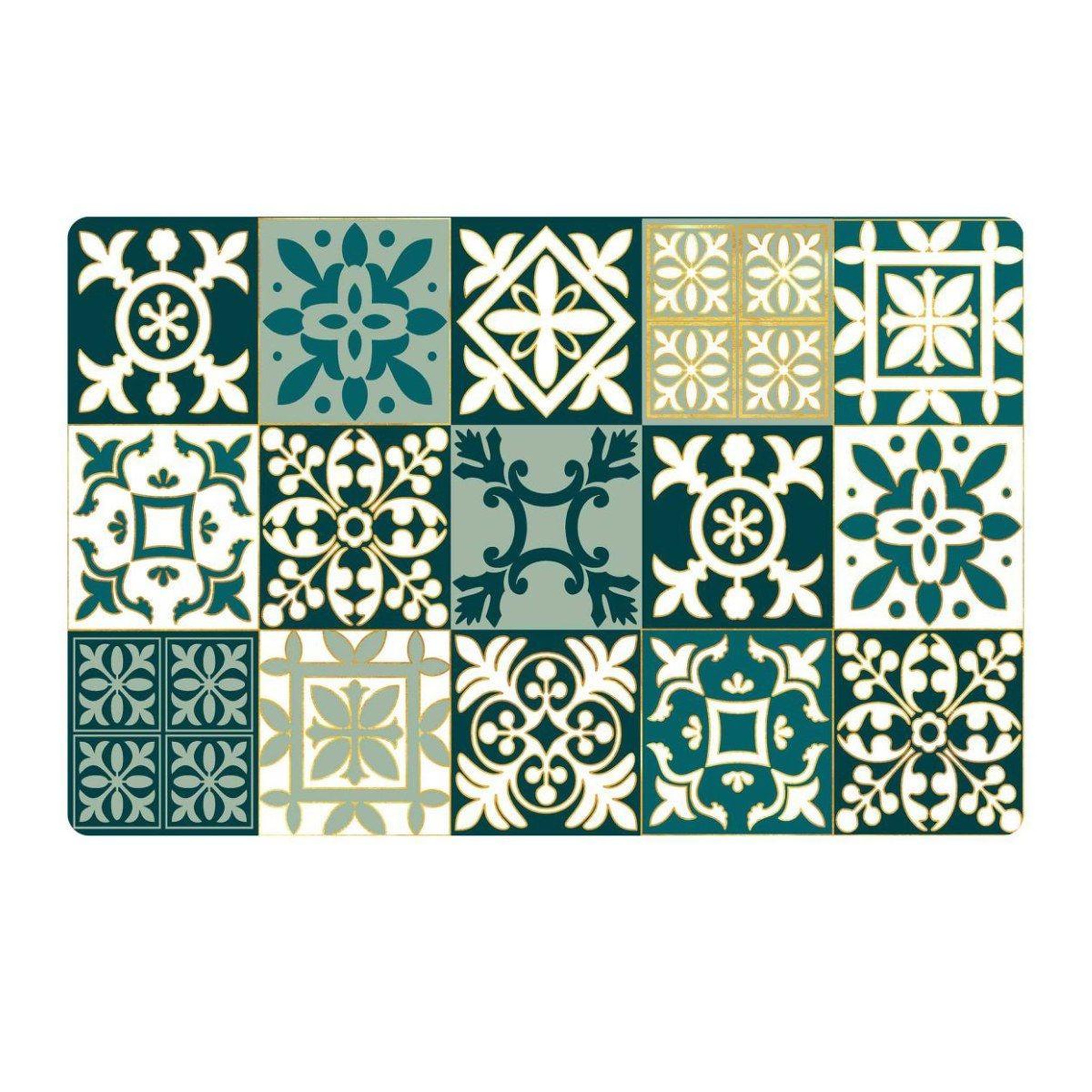 Douceur d'Intérieur Set de table imprimé  calix  28x44cm vert