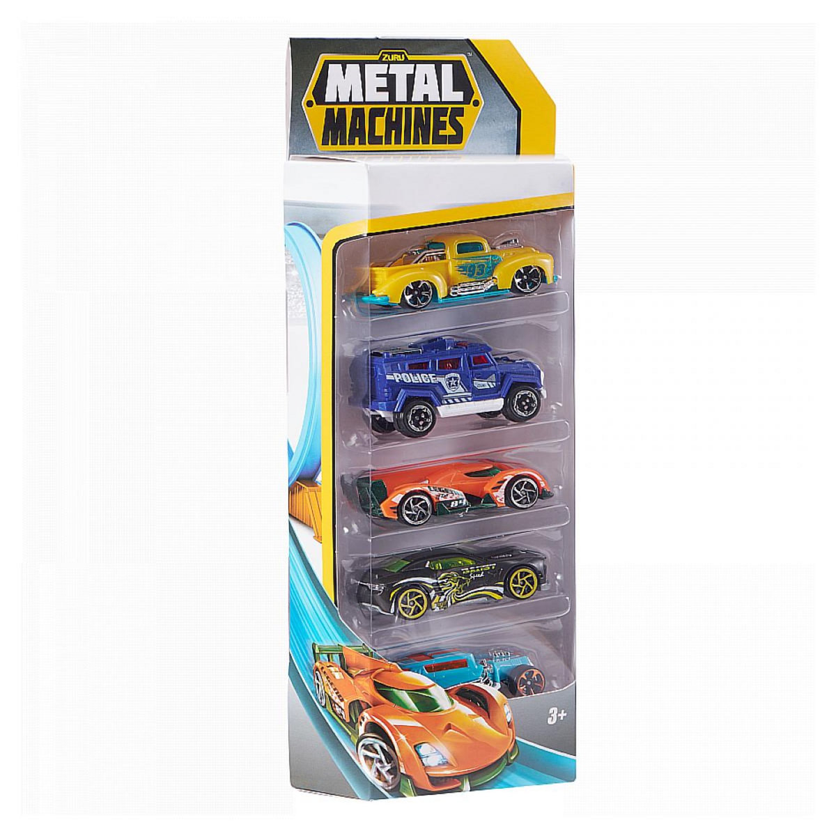 ZURU Pack de 5 Véhicules de Course S2 - Performances Élevées et Design Éblouissant