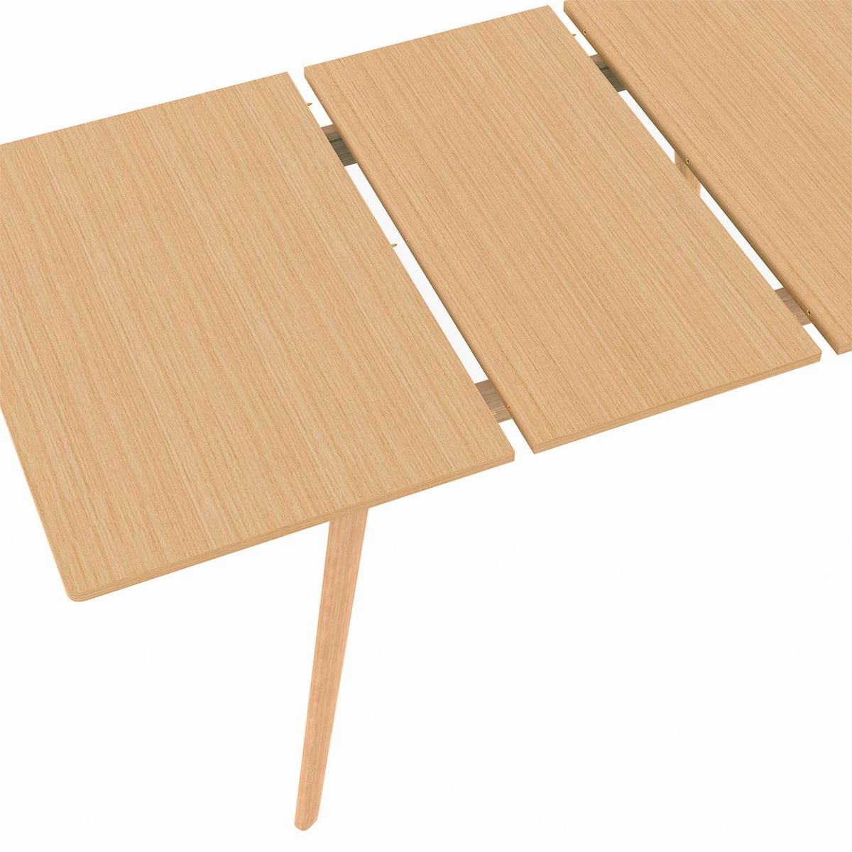 ID MARKET Table à manger extensible rectangle NOOR 4-8 personnes effet bois 110-150 cm