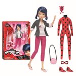 BANDAI Poupée Ladybug 26 cm et ses 2 tenues Miraculous 