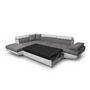 Voir la diapositive 4 : Canapé angle gauche convertible 4 à 5 places bimatière microfibre/simili CHICAGO