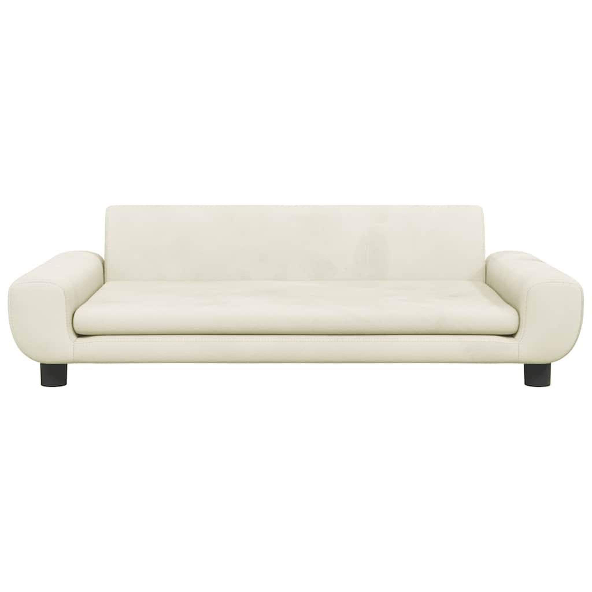 Voir la diapositive 3 : VIDAXL Lit pour chien creme 100x54x33 cm velours