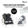 Voir la diapositive 2 : HAUCK Habillage pluie pour poussette Pushchair Raincover Duo