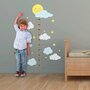 SUD TRADING Sticker enfant Nuages - 70 x 50 cm - Multicolore